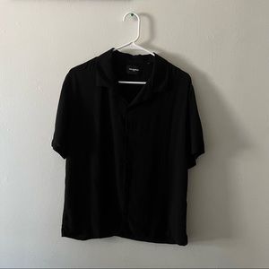 The Kooples // Black Button Up // Medium // 100% Viscose